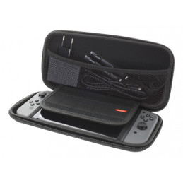 Deltaco GAM-089 kannettavan pelikonsolin suojakotelo Hardshell case -kotelo Nintendo musta