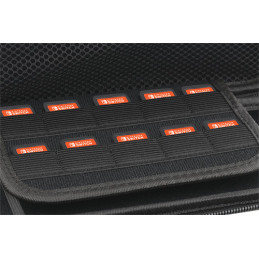 Deltaco GAM-089 kannettavan pelikonsolin suojakotelo Hardshell case -kotelo Nintendo musta