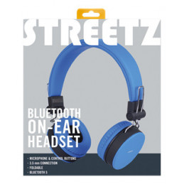 Deltaco HL-BT401 kuulokkeet ja kuulokemikrofoni Langallinen & langaton Pääpanta Puhelut Musiikki Bluetooth Valkoinen