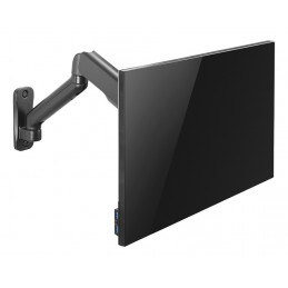 Deltaco ARM-0360 monitorin kiinnike ja jalusta 81,3 cm (32") Seinä musta