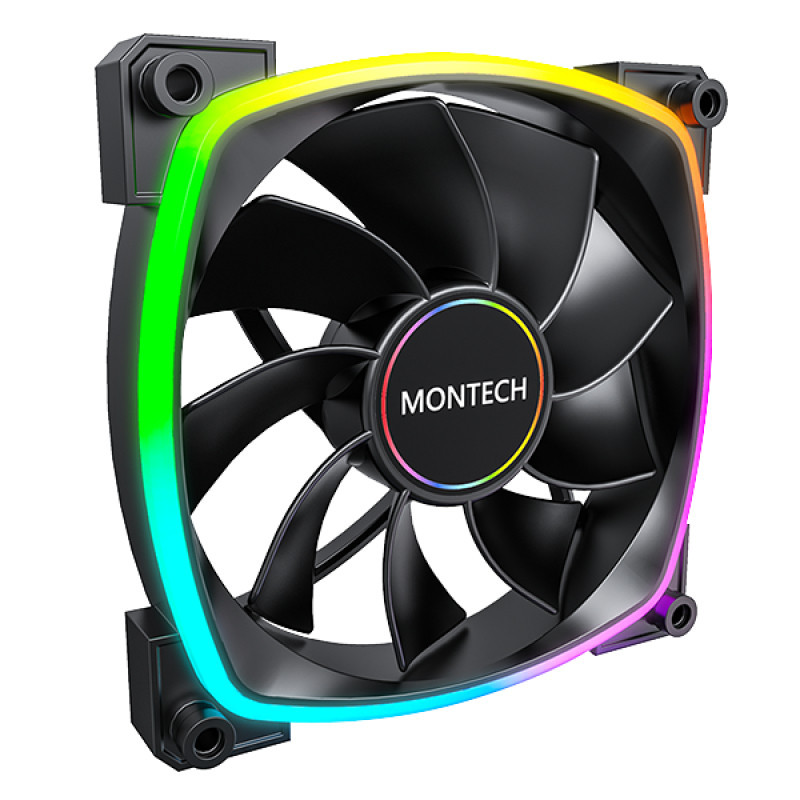 Montech RX140 PWM Tietokonekotelo Tuuletin 14 cm musta 1 kpl