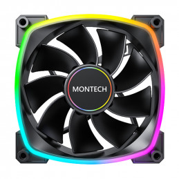 Montech RX140 PWM Tietokonekotelo Tuuletin 14 cm musta 1 kpl
