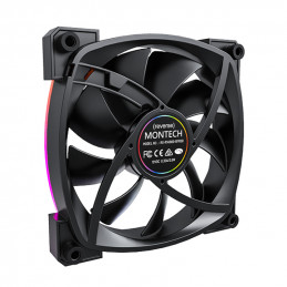 Montech RX140 PWM Tietokonekotelo Tuuletin 14 cm musta 1 kpl