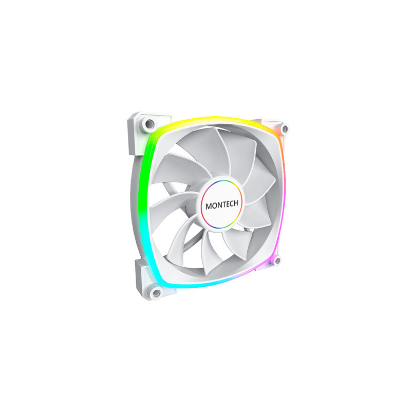 Montech RX140 PWM Tietokonekotelo Tuuletin 14 cm Valkoinen 1 kpl
