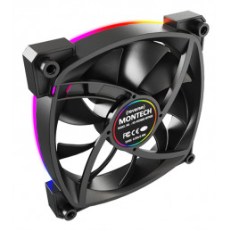Montech RX120 PWM Tietokonekotelo Tuuletin 12 cm musta 1 kpl