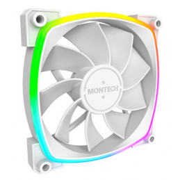 Montech RX120 PWM Tietokonekotelo Tuuletin 12 cm Valkoinen 1 kpl