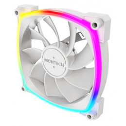 Montech RX120 PWM Tietokonekotelo Tuuletin 12 cm Valkoinen 1 kpl