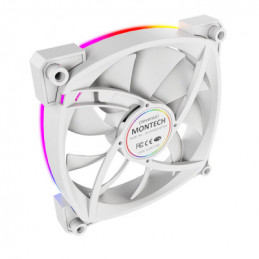 Montech RX120 PWM Tietokonekotelo Tuuletin 12 cm Valkoinen 1 kpl