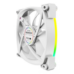 Montech RX120 PWM Tietokonekotelo Tuuletin 12 cm Valkoinen 1 kpl