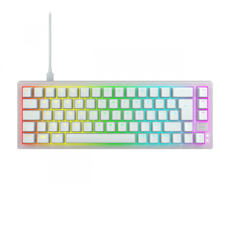 CHERRY K5V2 Compact näppäimistö Pelaaminen USB QWERTY Pohjoismainen Valkoinen