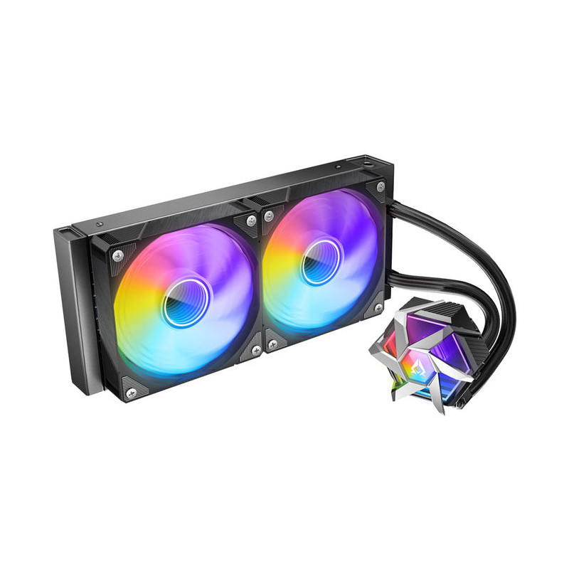 Azza HEX 240 Tietokonekotelo All-in-one-nesteenjäähdytin 12 cm musta 1 kpl