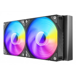 Azza HEX 240 Tietokonekotelo All-in-one-nesteenjäähdytin 12 cm musta 1 kpl