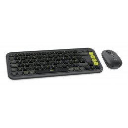 Logitech 920-013266 näppäimistö Sisältää hiiren Universaali Bluetooth QZERTY Tanska, Norjalainen, Ruotsi Grafiitti, Vihreä