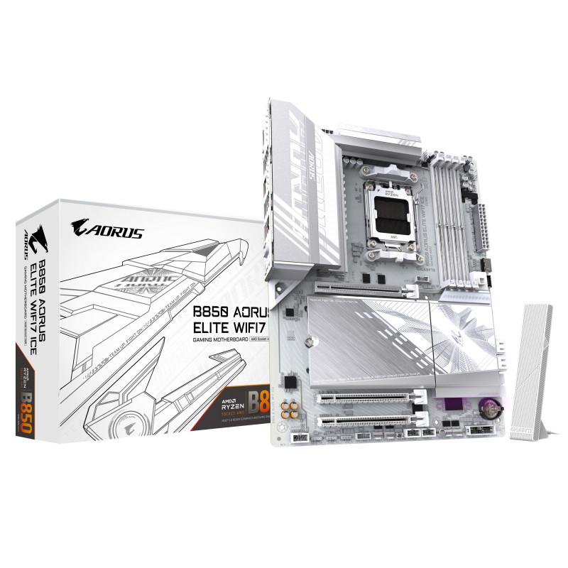 GIGABYTE B850 AORUS ELITE WIFI7 ICE AMD B850 Pistoke AM5 ATX