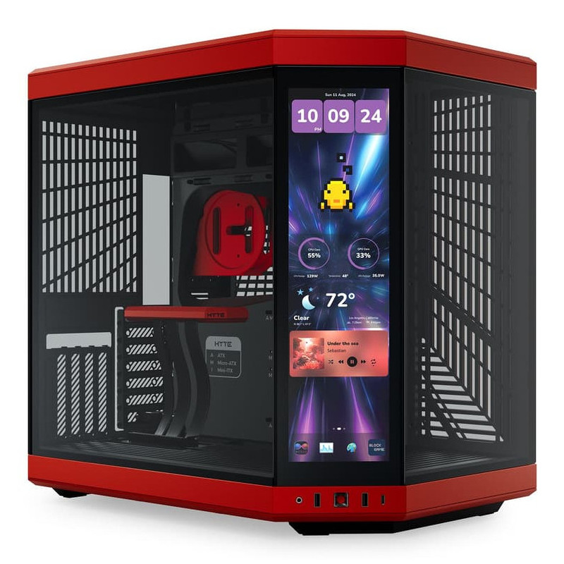 HYTE Y70 Touch Infinite Midi Tower musta, Cherry colour