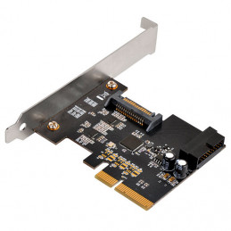Silverstone ECU04-E liitäntäkortti -sovitin Sisäinen USB 3.2 Gen 1 (3.1 Gen 1)