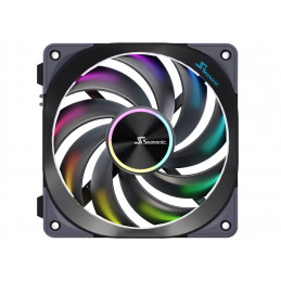 Seasonic MagFlow ARGB Tietokonekotelo Tuuletin 12 cm musta 1 kpl