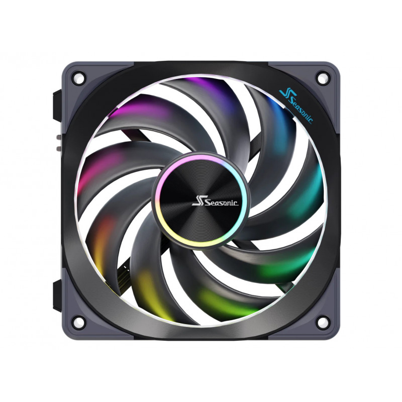 Seasonic MagFlow ARGB Tietokonekotelo Tuuletin 12 cm musta 1 kpl