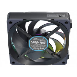 Seasonic MagFlow ARGB Tietokonekotelo Tuuletin 12 cm musta 1 kpl