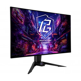Asrock PGO32UFS tietokoneen litteä näyttö 80 cm (31.5") 3840 x 2160 pikseliä 4K Ultra HD OLED musta