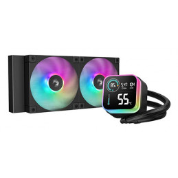 DeepCool LQ240 Suoritin Nestejäähdytyspakkaus 12 cm musta 1 kpl
