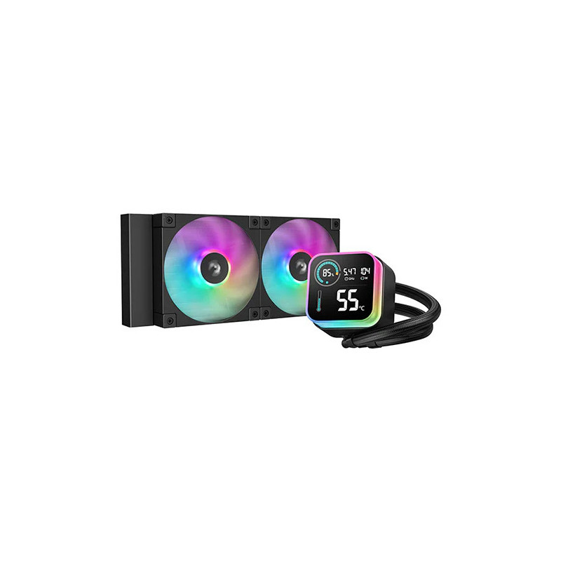 DeepCool LQ240 Suoritin Nestejäähdytyspakkaus 12 cm musta 1 kpl