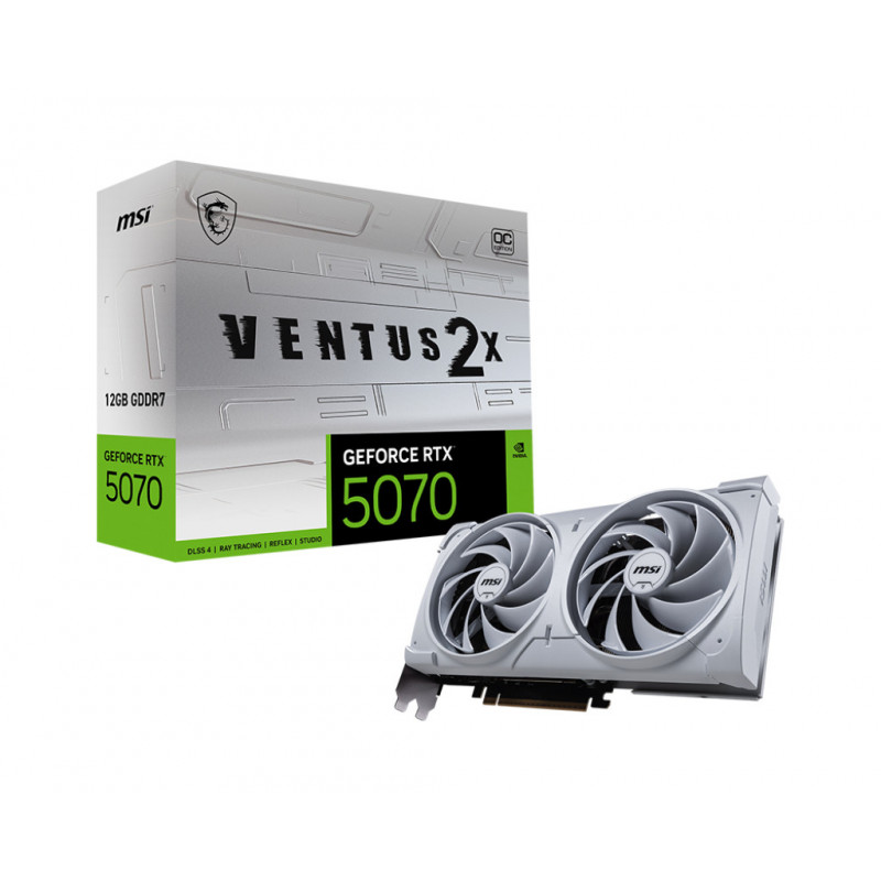 MSI GeForce RTX5070 VENTUS 2X OC White NVIDIA GeForce RTX 5070 12 GB GDDR7