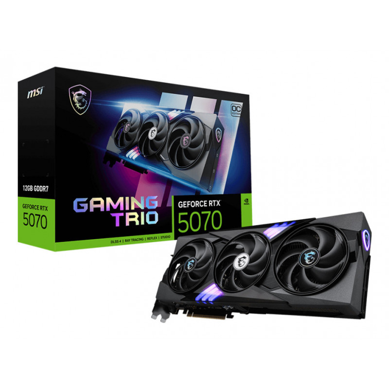 MSI GAMING GeForce RTX 5070 12G TRIO OC NVIDIA 12 GB GDDR7