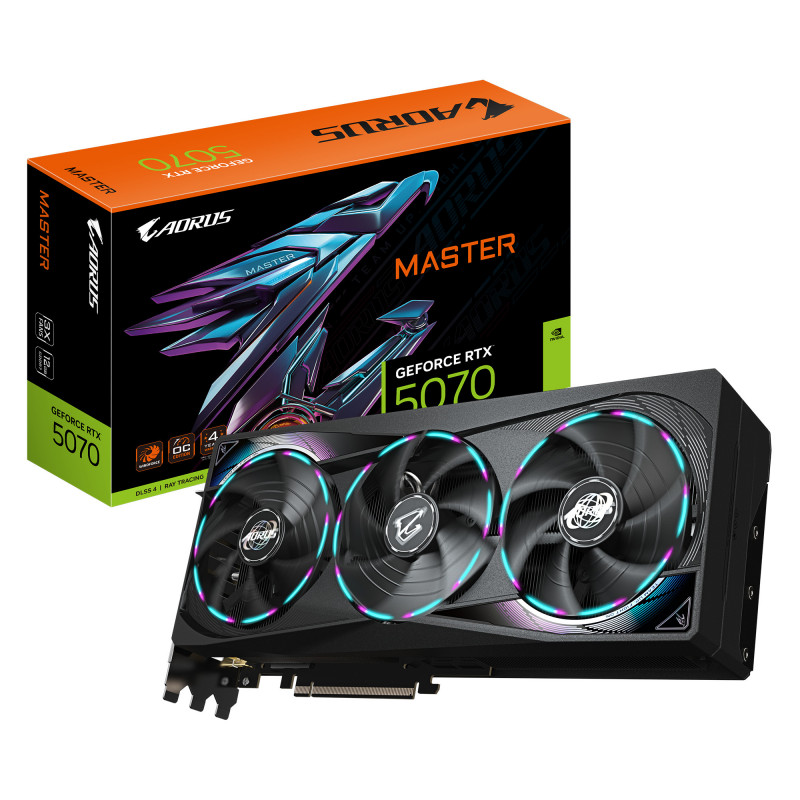 GIGABYTE AORUS GeForce RTX 5070 MASTER 12G NVIDIA 12 GB GDDR7