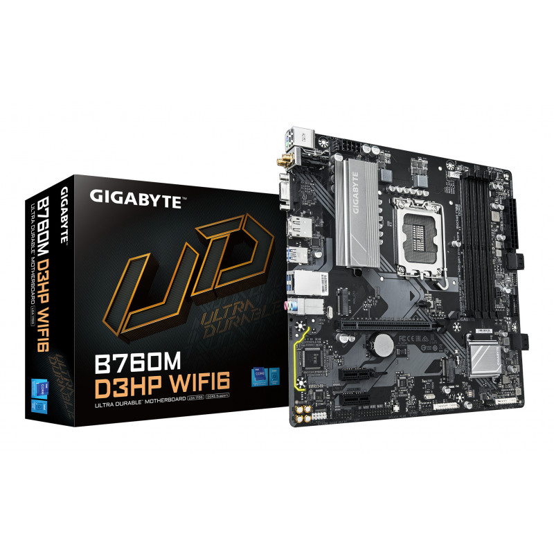 GIGABYTE B760M D3HP WIFI6 emolevy Intel B760 Express LGA 1700 mikro ATX