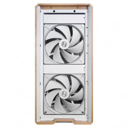 Lian Li Lancool LAN217W tietokonekotelo Midi Tower Valkoinen, Puu