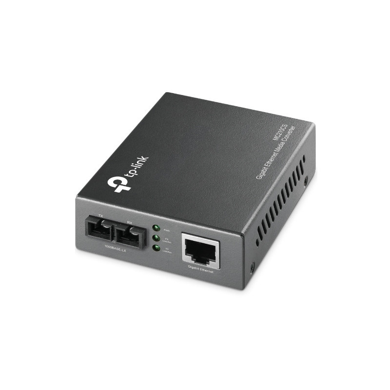 TP-Link MC210CS verkon mediamuunnin 1000 Mbit s 1310 nm Yksittäistila musta