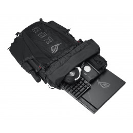 ASUS ROG Archer ErgoAir reppu Pelireppu musta EVA (eteeni-vinyyliasetaatti), Lycra, Nailon