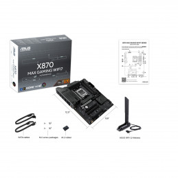 ASUS X870 MAX GAMING WIFI7 AMD X870 Pistoke AM5 ATX