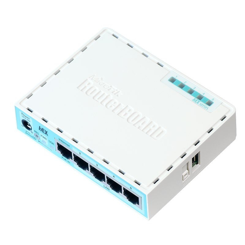 Mikrotik RB750GR3 langallinen reititin Gigabitti Ethernet Turkoosi, Valkoinen