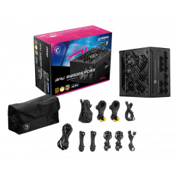 MSI MPG A1250GS PCIE5 virtalähdeyksikkö 1250 W 20+4 pin ATX ATX musta
