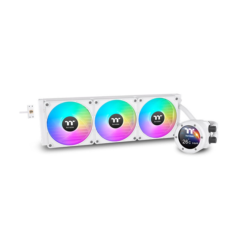 Thermaltake TH420 V2 Ultra EX ARGB Suoritin All-in-one-nesteenjäähdytin 14 cm Valkoinen 1 kpl