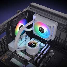 Thermaltake TH120 V2 ARGB Suoritin Nestejäähdytyspakkaus 12 cm Valkoinen 1 kpl