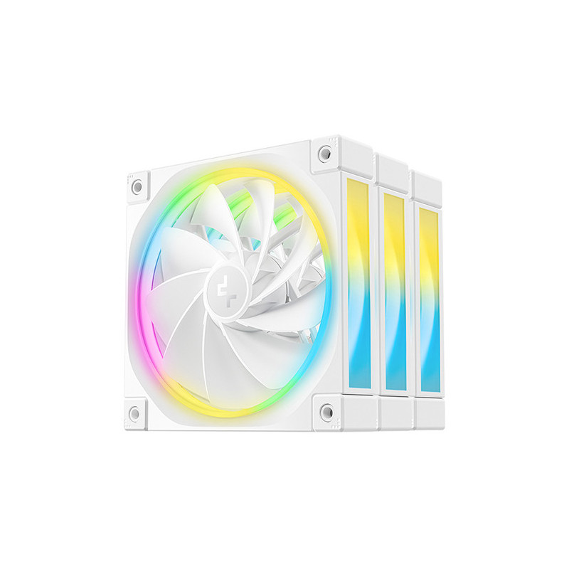 DeepCool FL12R WH-3 IN 1 Tietokonekotelo Tuuletin 12 cm Valkoinen 3 kpl