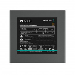 DeepCool PL650D virtalähdeyksikkö 650 W 20+4 pin ATX ATX musta