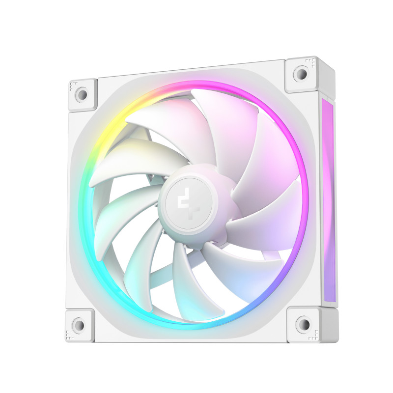 DeepCool FL12 WH Tietokonekotelo Tuuletin 12 cm Valkoinen 1 kpl
