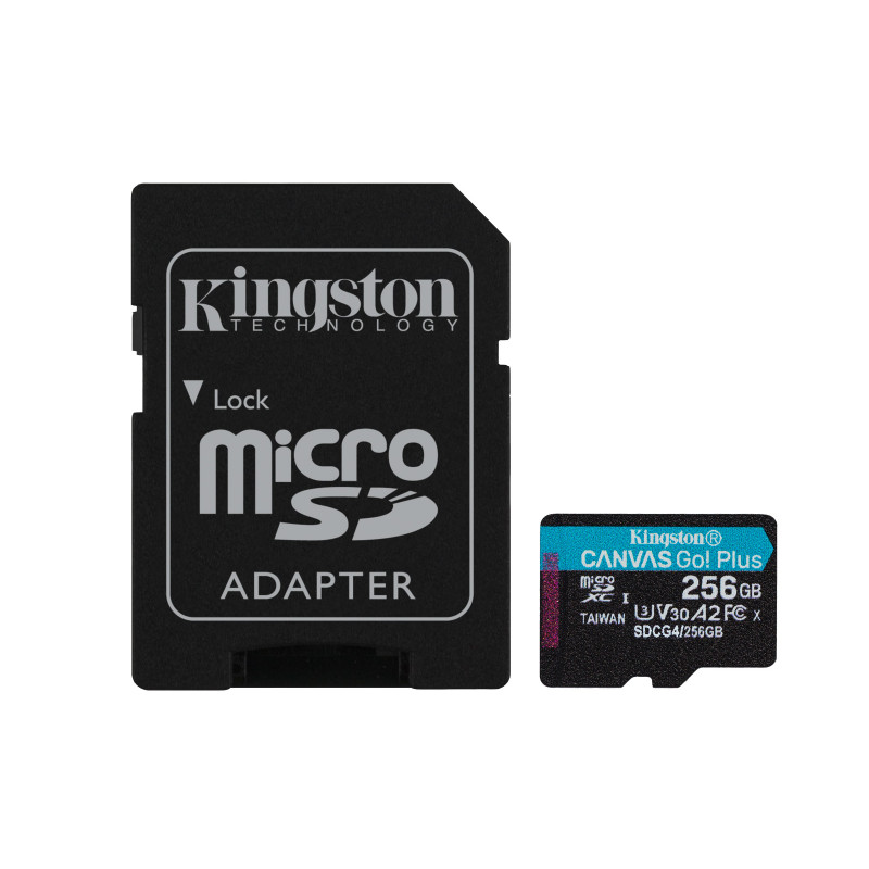 Kingston Technology Canvas Go! Plus 256 GB MicroSD UHS-I Luokka 10