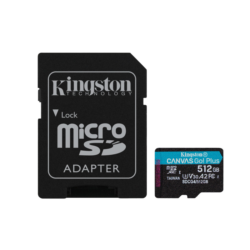 Kingston Technology Canvas Go! Plus 512 GB MicroSD UHS-I Luokka 10