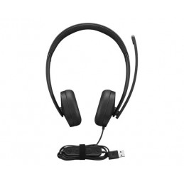 Lenovo 4XD1P83425 kuulokkeet ja kuulokemikrofoni Langallinen Pääpanta Puhelut Musiikki USB A-tyyppi musta