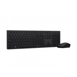 Lenovo 4X31K03975 näppäimistö Sisältää hiiren RF Wireless + Bluetooth Pohjoismainen Harmaa