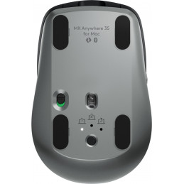 Logitech MX Anywhere 3S for Mac hiiri Office Oikeakätinen RF Wireless + Bluetooth Laser 8000 DPI