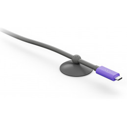 Logitech 952-000195 USB-kaapeli USB 3.2 Gen 2 (3.1 Gen 2) 5 m USB C Grafiitti, Violetti