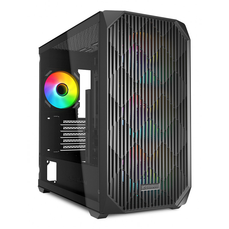 Sharkoon MK3 RGB Micro Tower musta