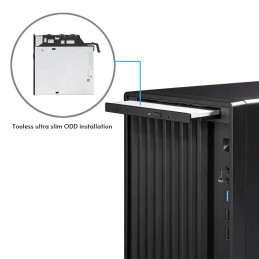Chieftec Midi Tower BS-20B-OP, Schwarz o.NT musta