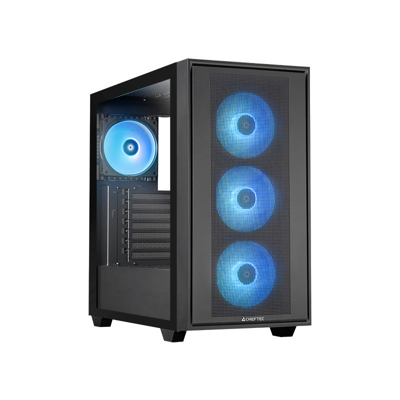 Chieftec GS-03B-OP tietokonekotelo Midi Tower musta